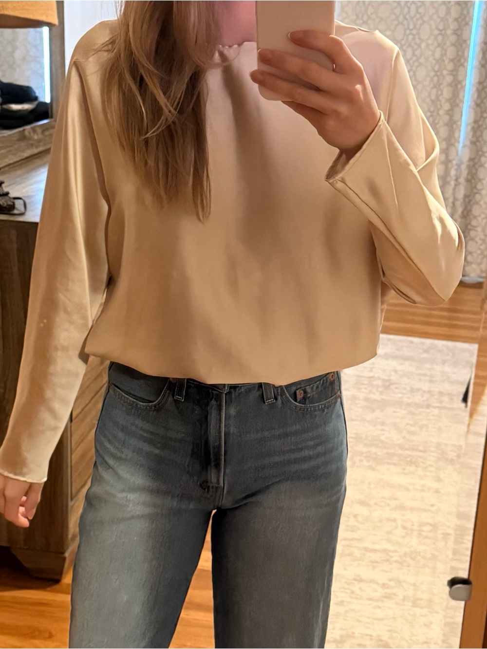 Zara satin top - some minor flaws